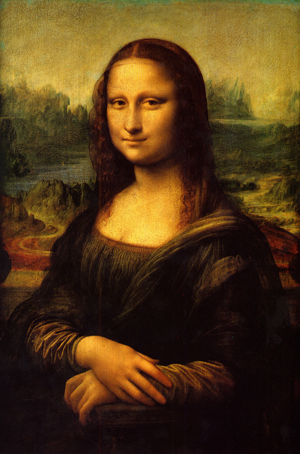 Leonardo da Vinci's La Gioconda, better known as Mona Lisa. Image courtesy of Wikimedia Commons.