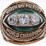 1967 Green Bay Packers Super Bowl II Championship player's ring presented to Frederick 'Fuzzy' Thurston, to be auctioned by Heritage Auctions on Aug. 4, 2011. Image courtesy of Heritage Auctions.