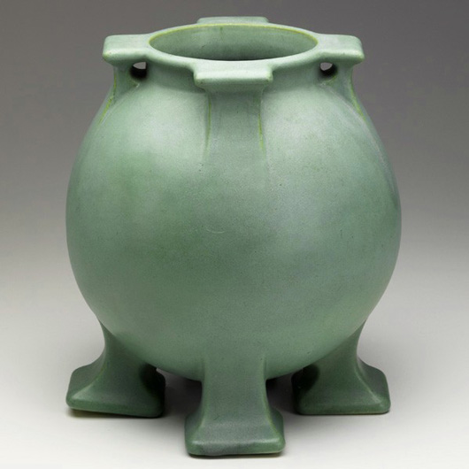 Teco rare four-footed vessel: $19,080. Image courtesy of Rago Arts and Auction Center.