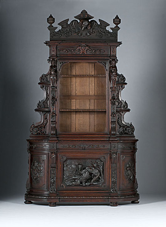 Monumental oak sideboard. Estimate: $6,000-$10,000. Image courtesy of Cowan’s Auctions.