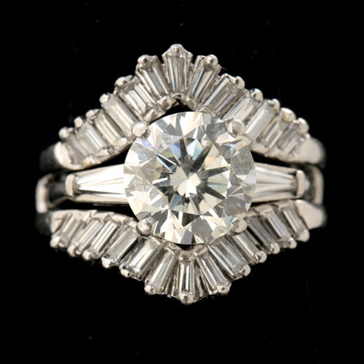 Ring with 2.85 carats of diamonds, $18,000. Image courtesy of Michaan's.