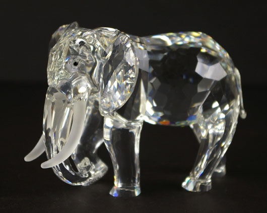 Large Swarovski crystall collection. Image courtesy of Leighton Galleries.