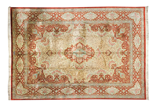 Persian Qum rug, 11 feet x 8 feet. Estimate: $4,000-5,000. Image courtesy of Morton Kuehnert.