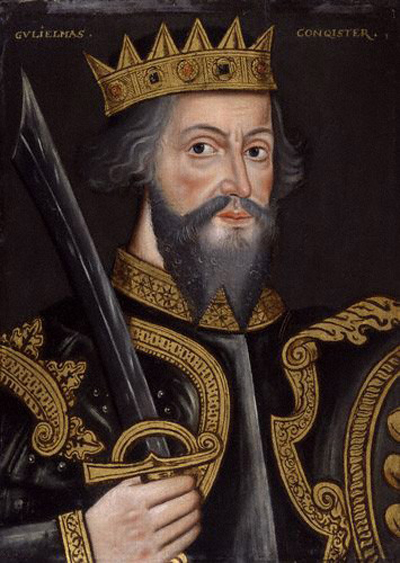 King William I (The Conqueror), unknown artist, oil on panel, circa 1620, 22 3/8 in. x 16 1/4 in. (568 mm x 414 mm) uneven. Purchased 1974. NPG 4980(1). Copyrighted image courtesy of National Portrait Gallery.