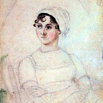 1810 watercolor and pencil portrait of Jane Austen painted by Cassandra Austen. National Portrait Gallery, London.