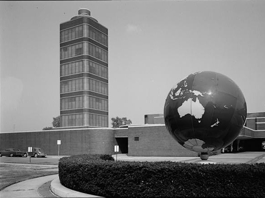 The Johnson Wax Research Tower was named a National Historic Landmark in 1976. Image courtesy of Wikimedia Commons.