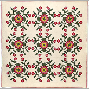 Kentucky's heritage is steeped in art traditions. This mid-19th-century quilt attributed to the Beaver Dam, Kentucky area was entirely hand sewn. It was auctioned by Cowan's on Feb. 4, 2005. Image courtesy of LiveAuctioneers.com archive and Cowan's Auctions Inc.