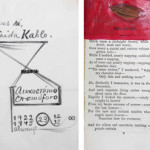 Frida Kahlo inscribed pages of a 1905 edition of 'The Works of Edgar Allan Poe.' The personally decorated volume is expected to sell for more than $20,000. Image courtesy of Leslie Hindman Auctioneers.