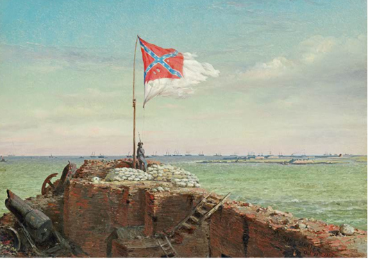 The Flag of Sumter by Conrad Wise Chapman (American, 1842-1910). Image courtesy of The Museum of the Confederacy, Richmond, Va.