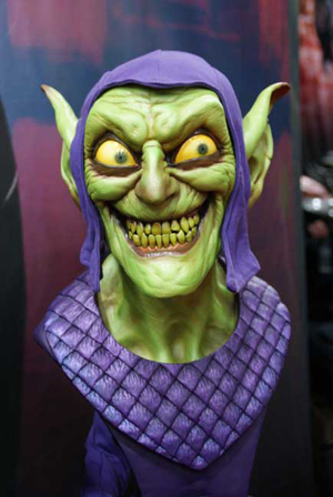 Sideshow Collectibles, which offers licensed products from a number of companies, is one of the show’s big exhibitors. Their selection of new and upcoming material this year includes this bust of Spider-Man’s foe, The Green Goblin. Photo by Michael A. Solof.