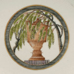 Look for the hidden faces under the tree. This Urne Mysterieuse pattern plate, 9 5/8 inches in diameter, sold for $1,888 at a Brunk auction in Asheville, N.C., in 2009. Identical single plates auctioned for $3,200 in 2008 and for $1,600 a short time later. One was offered in a shop for $4,800 in 2011.