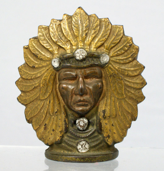 Two-Faced Indian A.C. Williams cast-iron bank.
