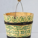 Miniature decorated 'Good Boy' folk art bucket. Image courtesy of William H. Bunch.