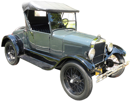 1926 Model T turtleback roadster in excellent restored condition, estimate: $10,000-$20,000. Image courtesy of Showtime Auctions.