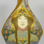 Teplitz amphora portrait vase depicting a woman, made circa 1899-1905 (est. $4,000-$6,000). Image courtesy of Elite Decorative Arts.