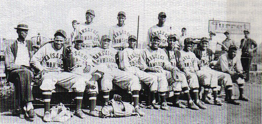As they barnstormed across the continent, the House of David baseball team picked up players like Satchel Paige of the Negro Leagues' Kansas City Monarchs (above); Grover Cleveland Alexander, and even Babe Ruth for a short stint. Fans loved the players and their famous 'Pepper Game,' which was said to be worth the price of admission just to see the longhaired athletes clowning around and hiding the ball under their beards. For many years they won over 100 games in a season, and in 1929 they won 110 out of 165 games. Image courtesy of House of David Museum.