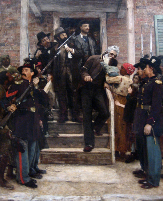 'The Last Moments of John Brown,' an oil on canvas painting by English artist Thomas Hovenden, circa 1882. Image courtesy of Wikimedia Commons.