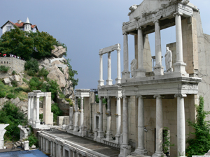 Bulgaria has a rich cultural history. Shown here is an example of ancient Roman architecture in Plovdiv, Bulgaria, the oldest city in Europe and the 6th-oldest settlement in the world, continuously inhabited since at least 3,000 B.C. Nenko Lazarov photo taken in 2006, licensed under Creative Commons Attribution 2.5 license.