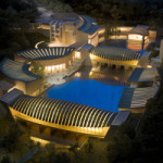 Night shot of the architectural model of the Crystal Bridges Museum of American Art in Bentonville, Arkansas. Image courtesy of the Crystal Bridges Museum of American Art. Read more: https://www.liveauctioneers.com/news/index.php/component/content/article/55-museums/5162-walmart-donates-20m-to-crystal-bridges-museum-to-sponsor-admission#ixzz1Wcn1mZij