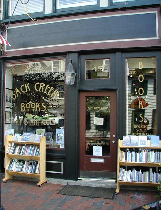 Back Creek Books has been open at 45 West St. in Annapolis since March. Image courtesy of Back Creek Books.
