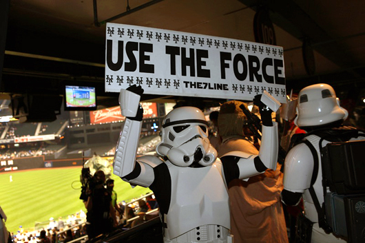 'Use the Force.' Image courtesy of Tiffany Mamone, Auction Central News. 