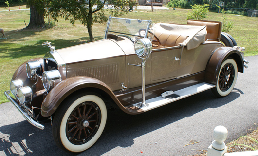 1926 Pierce-Arrow Model 80 rumble-seat runabout, 1999 AACA Senior National First Prize Winner. William H. Bunch Auctions image.   