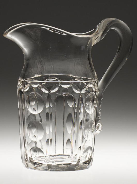 Washington 3-pint jug / large water pitcher; the first of its kind Jeffrey S. Evans & Associates has sold. Estimate: $2,000-$3,000.
