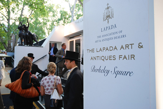 Top hats may be the order of the day at the fashionable LAPADA Art and Antiques Fair which opens in Berkeley Square on Sept. 21 and runs until Sept. 25. Image courtesy LAPADA Fair.