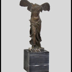 French school (19th century), bronze, Winged Victory, signed ‘G. Nisini Roma,’ 22 inches high. Image courtesy of William Jenack Estate Appraisers and Auctioneers.