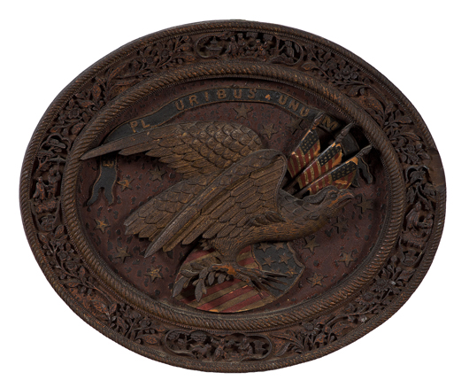 China trade plaque for American market. Estimate: $10,000/$15,000. Image courtesy of Cowan’s Auctions Inc.