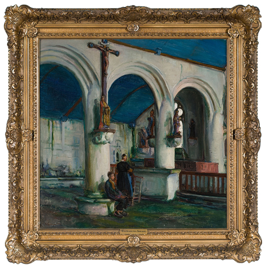 ‘French Cathedral’ by Elizabeth Nourse. Estimate: $20,000/$30,000. Image courtesy of Cowan’s Auctions Inc.