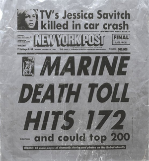 Andy Warhol, ‘New York Post, ca. 1984,’ silkscreen on metal, 26 x 24 inches, The Andy Warhol Foundation for the Visual Arts, New York. Image courtesy of Wikimedia Commons.
