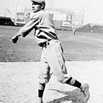A Chicago Daily News photo shows Boston Red Sox rookie pitcher Babe Ruth warming up in 1914. Image courtesy of Wikimedia Commons.