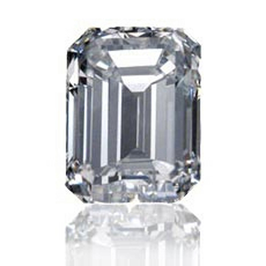 8.91-carat emerald-cut diamond, GIA certified, est. $300,000-$500,000. Peachtree & Bennett image.