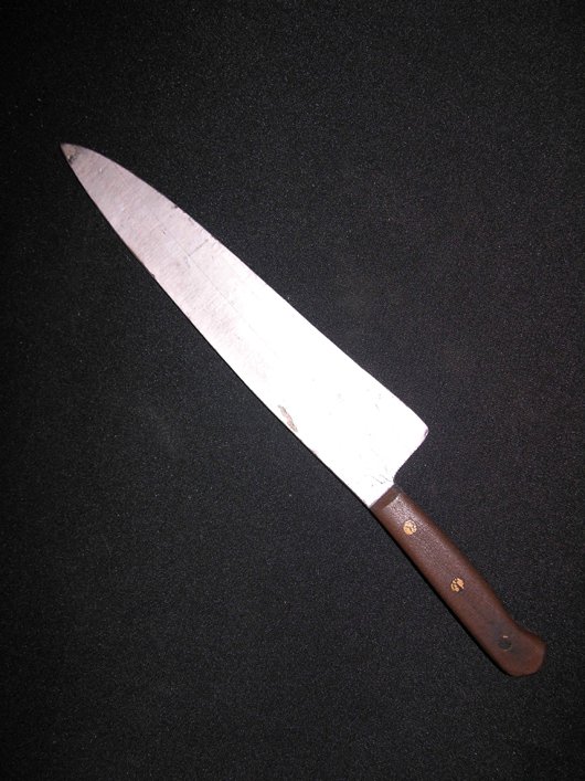 Screen-used rubber prop knife from ‘Friday the 13th Part VII:  The New Blood.’ Premiere Props image.