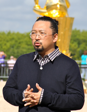 Japanese Artist Takashi Murakami at the Palace of Versailles in September 2010. One of his works sold at FIAC this week for between $2.7 million and $4.1 million. Image courtesy of Wikimedia Commons.