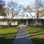 During Max Anderson's tenure the Indianapolis Museum of Art acquired the Miller House and Gardens in Columbus, Ind. Designed by Eero Saarinen in 1957, the home has been declared a National Historic Landmark for its significance as a leading example of modern architecture. Image courtesy of Wikimedia Commons.