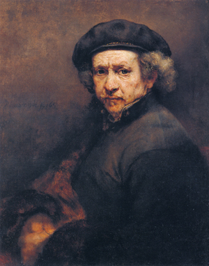 This Rembrandt self portrait from the National Gallery of Art in Washington, D.C., is included in the exhibition. Image courtesy of Wikimedia Commons.