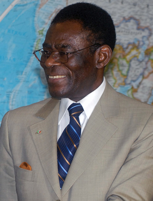 Equatorial Guinea's President President Teodoro Obiang Nguema, whose son is under investigation by the U.S. government. This file is licensed under the Creative Commons Attribution 2.5 Brazil license.