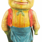 Halloween is more fun with displays like this Vegetable Man. Its age is unknown, but bidders at a Morphy auction in Denver, Pa., thought it was worth $19,550.