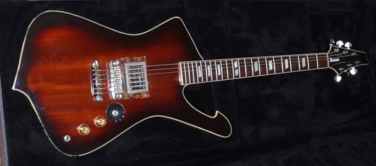  The 1979 Ibanez Iceman was one of the highly collectible instruments of underground guitar collectors. Image courtesy of Pete Prown.