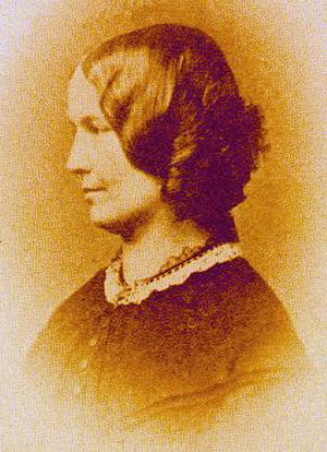 Charlotte Bronte, 1854 photograph. Image courtesy of Wikimedia Commons.