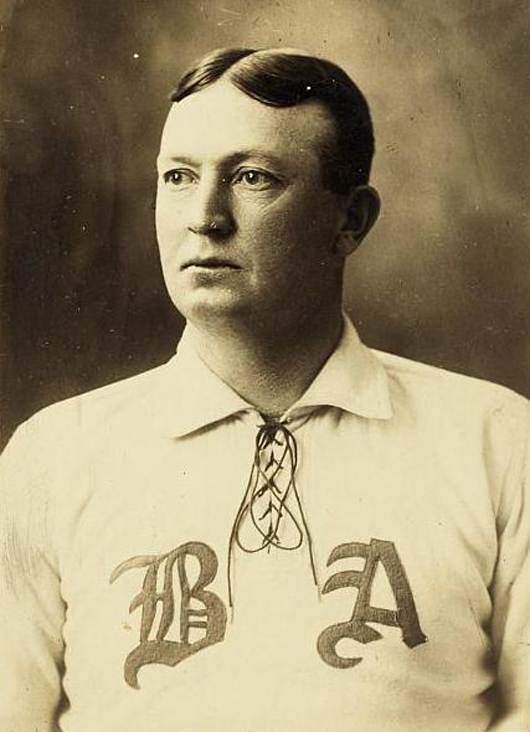 Cy Young won two games in the 1903 World Series to lead the Boston Americans to victory over the Pittsburgh Pirates. A baseball autographed by Young sold at the Hunt auction for $51,570. Image courtesy of Wikimedia Commons.