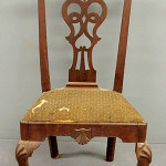 Philadelphia Chippendale mahogany side chair. Estimate: $7,000-$8,000. Image courtesy of Wiederseim & Associates.