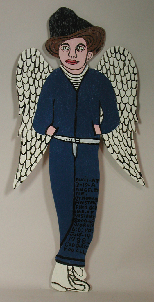 'Elvis Presley as an Angel,' Howard Finster, 1988, Collection of the Tennessee State Museum. 