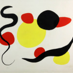 Alexander Calder (American, 1898-1976), abstract, color lithograph, 47/60, early 1950s, 22 x 30 inches, 24 x 31 3/4 inches (frame). Estimate: $15,000-$25,000. Image courtesy of Kaminski Auctions.