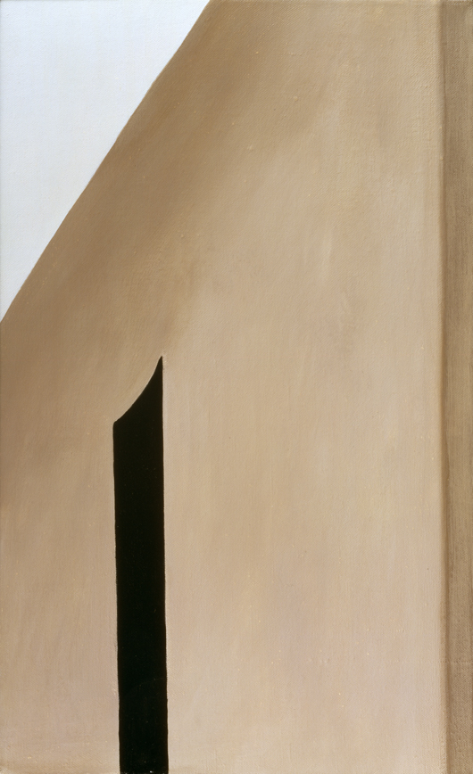 'Patio Door,' 1955, oil on canvas, 23 x 14 inches. Collection, David Warnock, Baltimore, Md. © Georgia O’Keeffe Museum.
