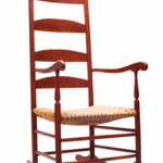 Shakers from the Enfield, N.H., community probably made this rocking chair with typical shaped splats and candle-flame finials. The chair's condition, proportion and design make it one of the finest of Shaker chairs. It sold for $43,875 at a 2011 Willis Henry auction in Concord, N.H.