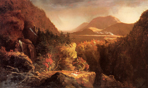 Thomas Cole's 'Landscape with Figures: A Scene from The Last of the Mohicans,' 1826, oil on canvas, Terra Foundation. Image courtesy of Wikipaintings.org.
