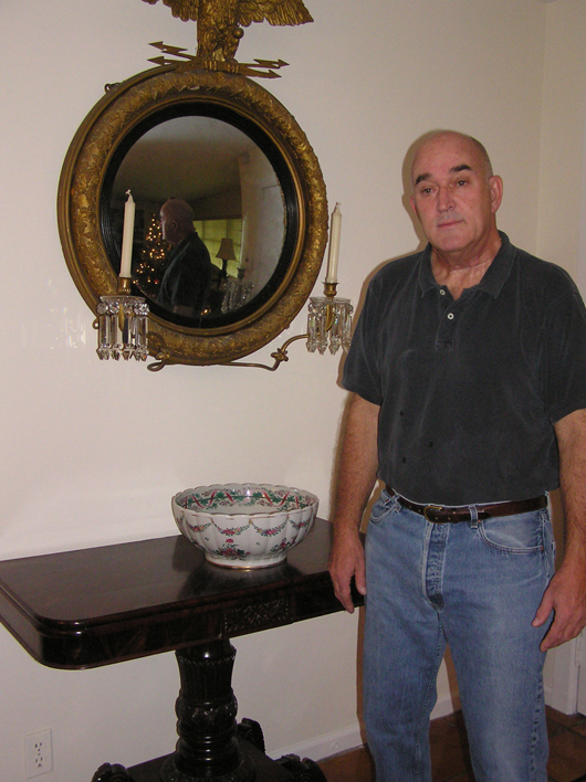 West Palm Beach dealer David Strasser displays a few of his choice antiques. Image courtesy of the West Palm Beach Antiques Festival.